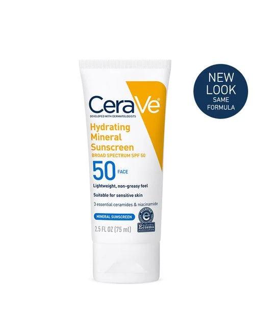 Cerave - Hydrating Mineral Sunscreen SPF 50 Face Lotion - 75ml